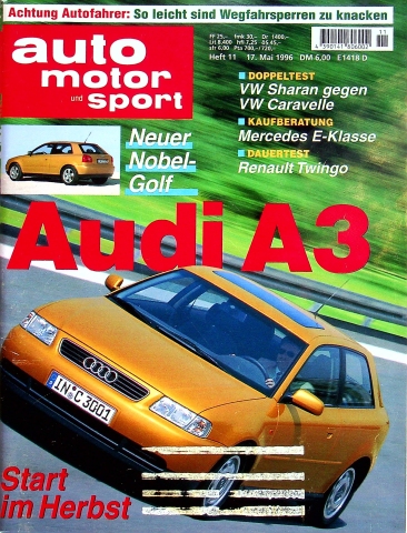 Deckblatt Auto Motor und Sport (11/1996)